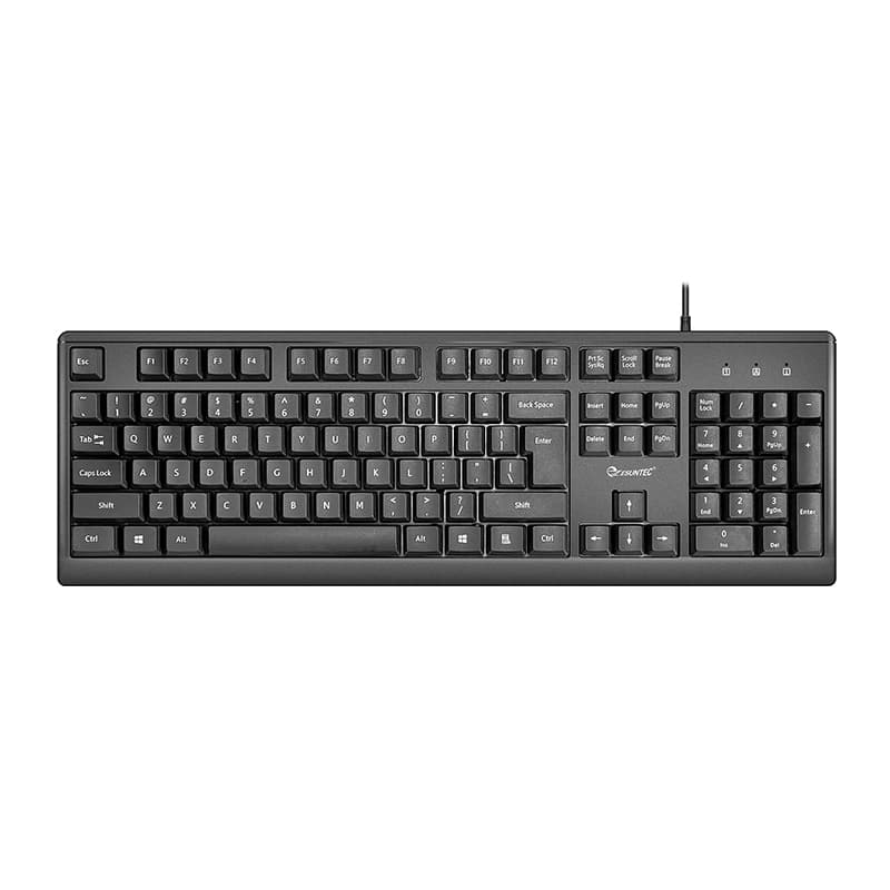 Big  USB Wired Standard Keyboard Computer Ergonomic Keyboard Customized Layout CE FCC ROHS Passed K-204U