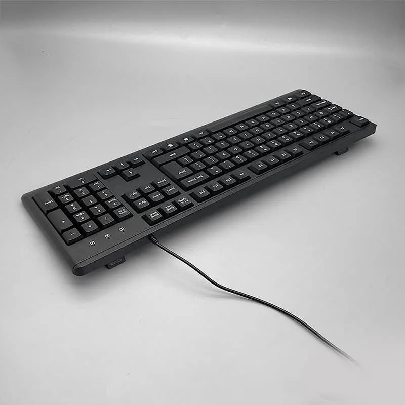 Big  USB Wired Standard Keyboard Computer Ergonomic Keyboard Customized Layout CE FCC ROHS Passed K-204U